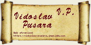 Vidoslav Pušara vizit kartica